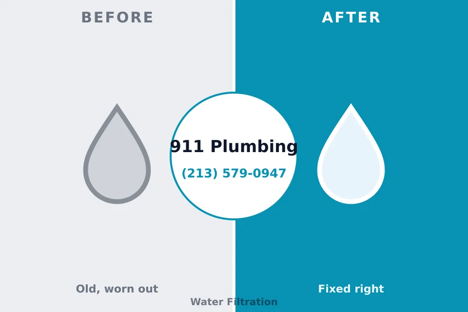 Before and after: plumbing repair Cherry Branch, NC